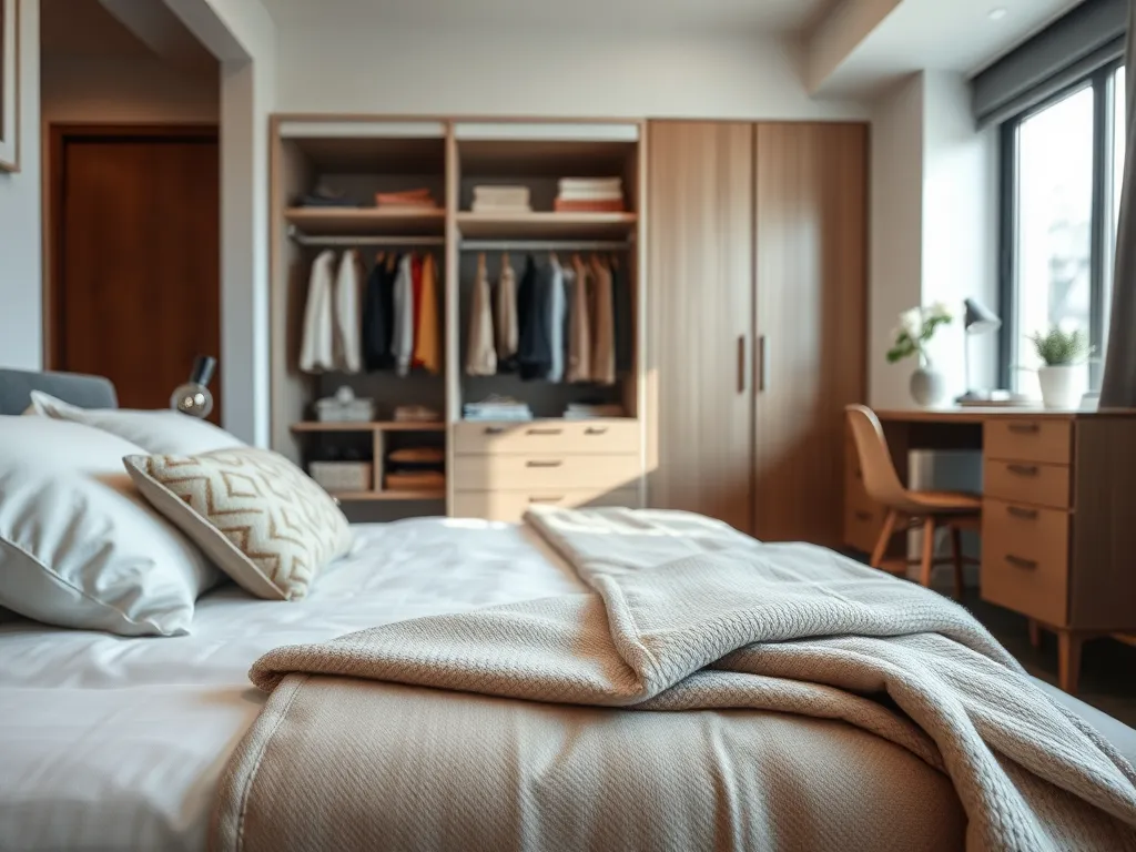 Mała sypialnia w bloku z szafą – jak urządzić?